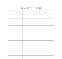 직능등급 기준표 직능등급 기준표
